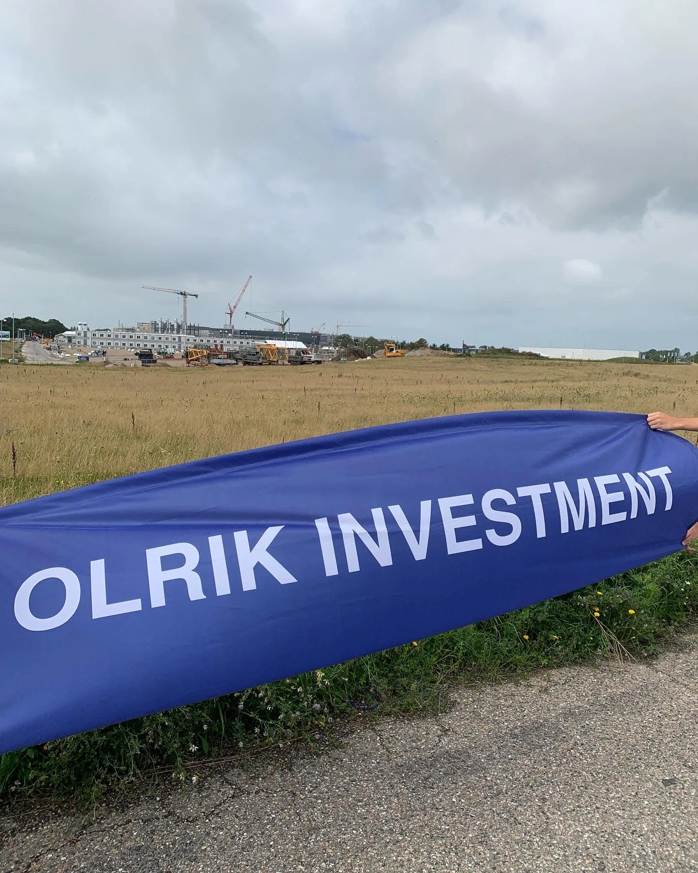 Olrik Investment banner på Kalundborg byggegrunde-lokation